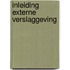 Inleiding externe verslaggeving