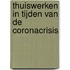 Thuiswerken in tijden van de coronacrisis