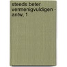 Steeds beter vermenigvuldigen - antw, 1 by Gerda Broekstra