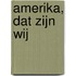 Amerika, dat zijn wij