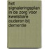 Het signaleringsplan in de zorg voor kwetsbare ouderen bij dementie