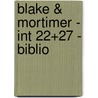 Blake & Mortimer - Int 22+27 - Biblio door Jean Dufaux