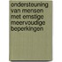 Ondersteuning van mensen met ernstige meervoudige beperkingen