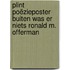 Plint poëzieposter Buiten was er niets Ronald M. Offerman