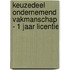 Keuzedeel Ondernemend vakmanschap - 1 jaar licentie
