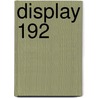 Display 192 door Willy Linthout