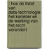 : Hoe de inzet van data-technologie het karakter en de werking van het recht verandert