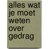 Alles wat je moet weten over gedrag