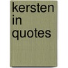 Kersten in quotes door Bart Bolier