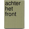 Achter het front door P.F. Thomese