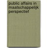 Public affairs in maatschappelijk perspectief by Sybrig Van Keep