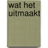 Wat het uitmaakt