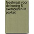 Feestmaal voor de koning 5 exemplaren in pakket