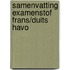 Samenvatting Examenstof Frans/Duits HAVO