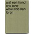 Wat een hond ons over wiskunde kan leren