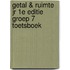 Getal & Ruimte jr 1e editie groep 7 toetsboek