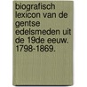 Biografisch Lexicon van de Gentse edelsmeden uit de 19de eeuw. 1798-1869. door Tim De Doncker