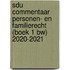 Sdu Commentaar Personen- en Familierecht (Boek 1 BW) 2020-2021