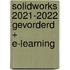 SolidWorks 2021-2022 Gevorderd + E-learning