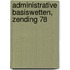 Administrative basiswetten, zending 78
