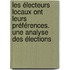Les électeurs locaux ont leurs préférences. Une analyse des élections