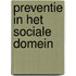 Preventie in het sociale domein