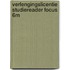 Verlengingslicentie Studiereader Focus 6M