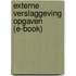 Externe verslaggeving opgaven