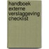 Handboek Externe Verslaggeving Checklist