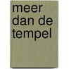 Meer dan de tempel door Pieter Niemeijer