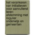 Het verankeren van initiatieven voor aanvullend leren: Afstemming met regulier onderwijs en gemeenten