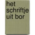 Het schriftje uit Bor