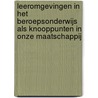 Leeromgevingen in het beroepsonderwijs als knooppunten in onze maatschappij by Ilya Zitter