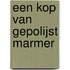 Een kop van gepolijst marmer