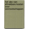 Het abc van aftrekbare kosten voor vennootschappen by Van Kerchove