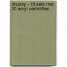 Display - 10 sets met 10 Acryl verfstiften by Interstat