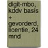 DIGIT-mbo, KDDV Basis + Gevorderd, licentie, 24 mnd