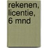 Rekenen, licentie, 6 mnd