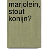 Marjolein, stout konijn? door Brigitte Minne
