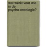 Wat werkt voor wie in de psycho-oncologie? door Marije van der Lee