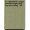 Haalbaarheidsanalyse Effectmeting Wajong dienstverlening UWV by William Luiten