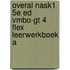 Overal NaSk1 5e ed vmbo-gt 4 FLEX leerwerkboek A