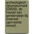 Archeologisch rijksmonument 525030, de heuvel van Gendersteijn bij Steensel (gemeente Eersel).