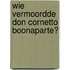 Wie vermoordde Don Cornetto Boonaparte?