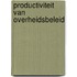 Productiviteit van overheidsbeleid