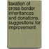 Taxation of cross-border inheritances and donations. Suggestions for improvement