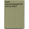 Werk oplossingsgericht met je team door Peter Laros