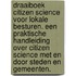 Draaiboek citizen science voor lokale besturen. Een praktische handleiding over citizen science met en door steden en gemeenten.
