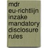 MDR EU-richtlijn inzake mandatory disclosure rules