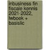 InBusiness Fin Fiscale kennis 2021-2022, Lwboek + basislic